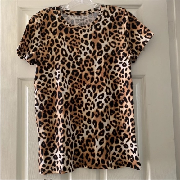 PINK Victoria’s Secret Leopard Tee - NEW - Picture 1 of 4